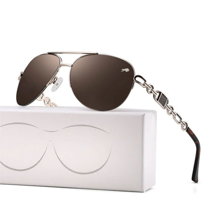 Sunglasses Polarized Lenses UV400 Chain Temple