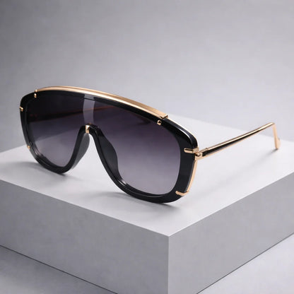 Sunglasses Sculpted Frame & Metal Accents 100% UV Protection