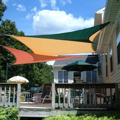 Sunshade Sail Triangular Breathable HDPE 90% UV Protection