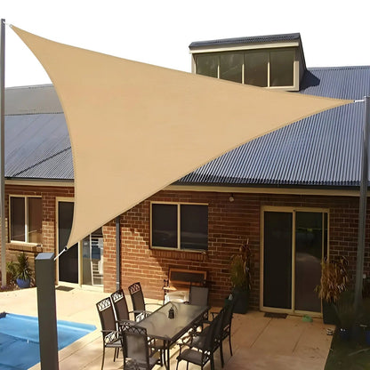 Sunshade Sail Triangular Water-Repellent Polyester Blocks 95% UV