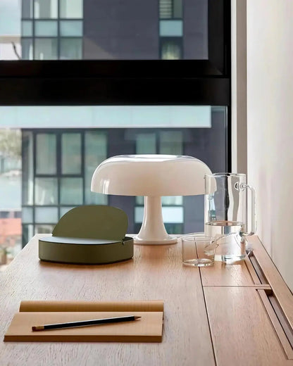 Table Lamp Bauhaus Inspired Dome Shade Replaceable LED
