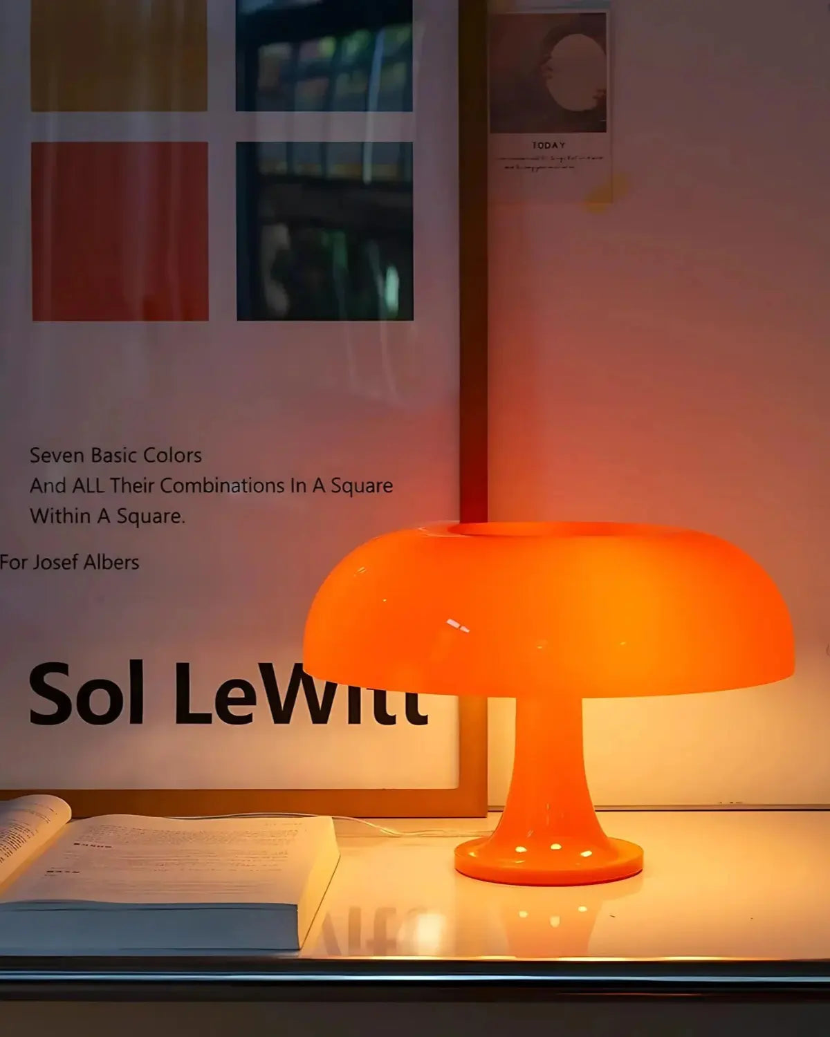 Table Lamp Bauhaus Inspired Dome Shade Replaceable LED