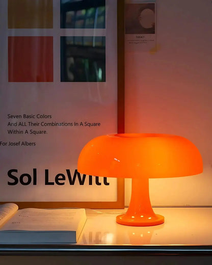 Table Lamp Bauhaus Inspired Dome Shade Replaceable LED
