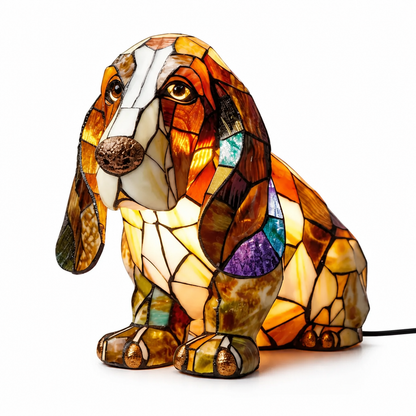 Table Lamp Dog Breed Silhouette LED USB Night Light