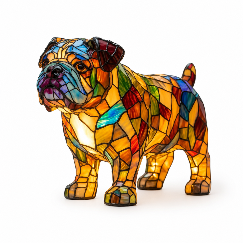 Table Lamp Dog Breed Silhouette LED USB Night Light