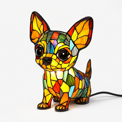Table Lamp Dog Breed Silhouette LED USB Night Light