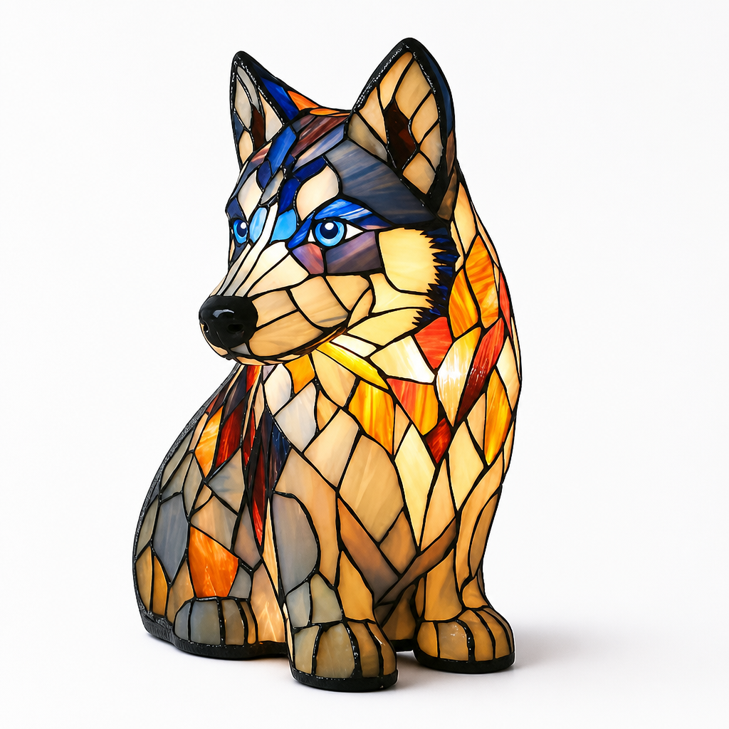 Table Lamp Dog Breed Silhouette LED USB Night Light
