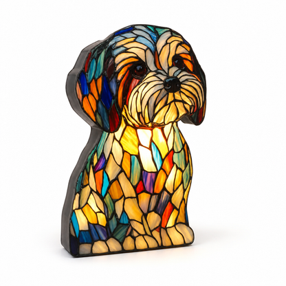 Table Lamp Dog Breed Silhouette LED USB Night Light