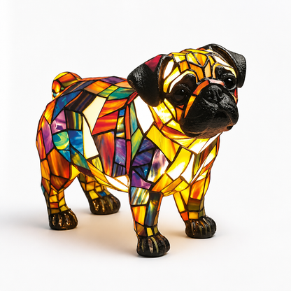 Table Lamp Dog Breed Silhouette LED USB Night Light