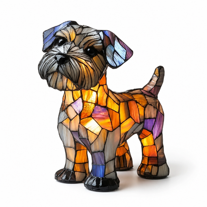Table Lamp Dog Breed Silhouette LED USB Night Light