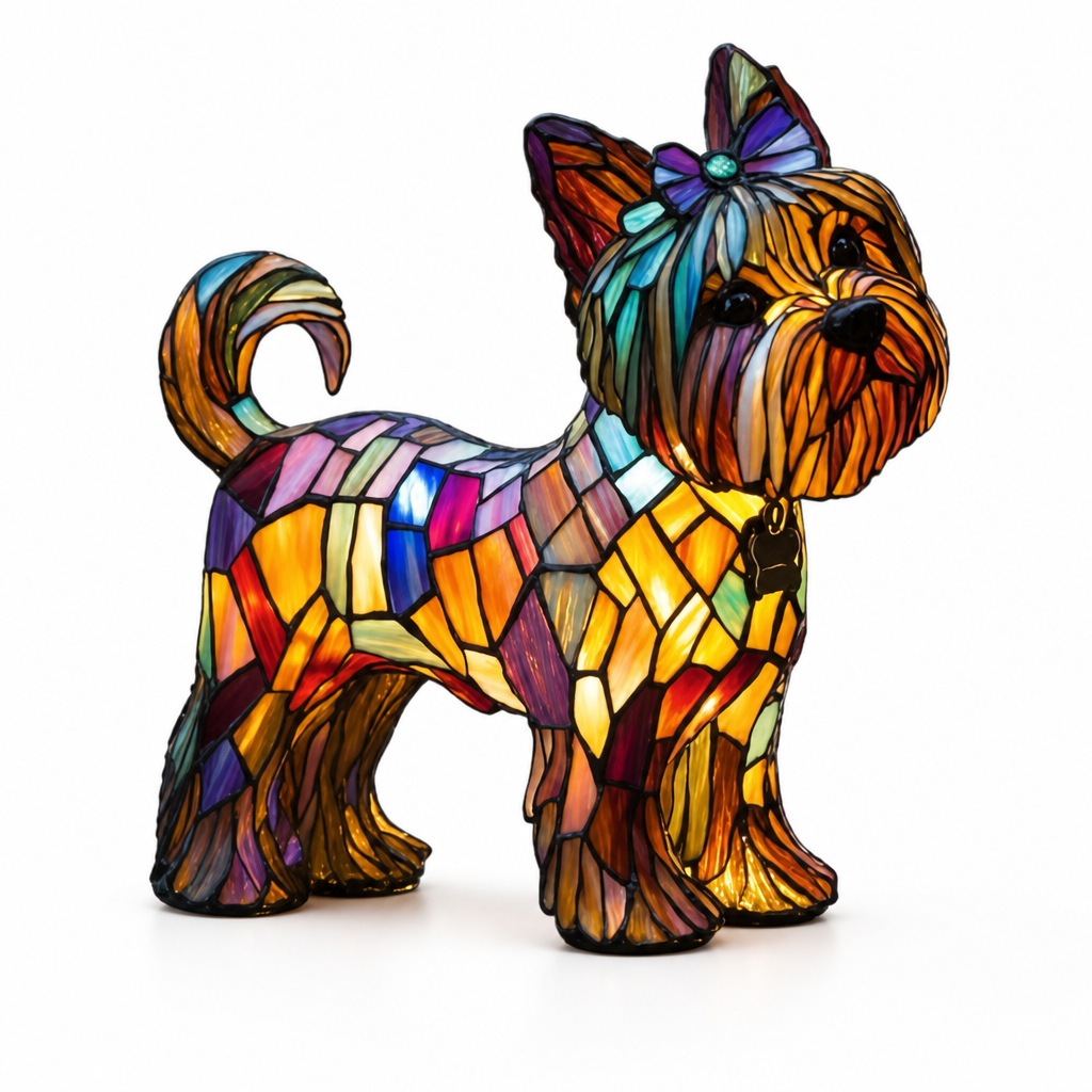Table Lamp Dog Breed Silhouette LED USB Night Light