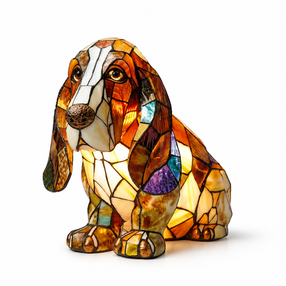 Table Lamp Dog Breed Silhouette LED USB Night Light