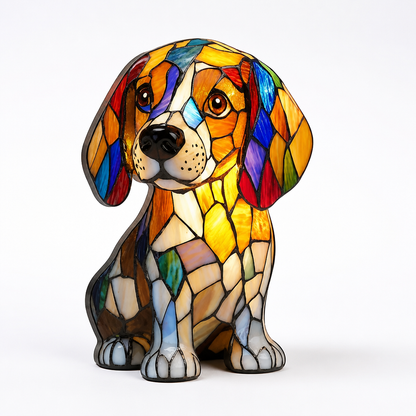 Table Lamp Dog Breed Silhouette LED USB Night Light