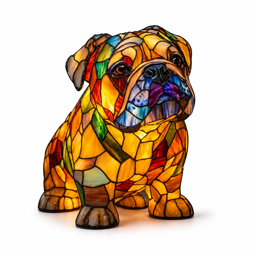 Table Lamp Dog Breed Silhouette LED USB Night Light