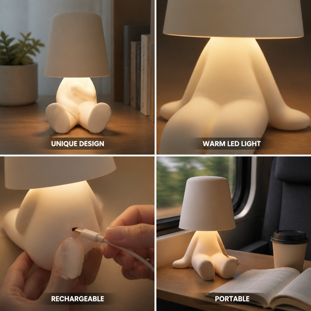 Table Lamp Figure-Shaped Rechargeable LED