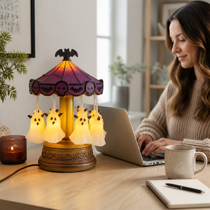 Table Lamp Ghost Carousel Warm White USB Rechargeable