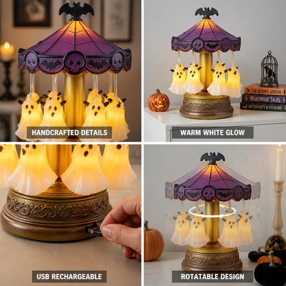 Table Lamp Ghost Carousel Warm White USB Rechargeable
