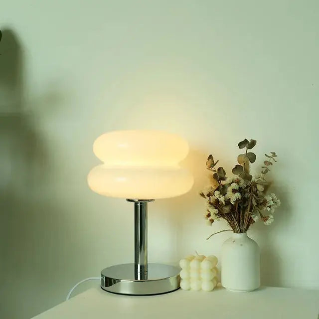 Table Lamp Glass Integrated LED Soft Even Glow