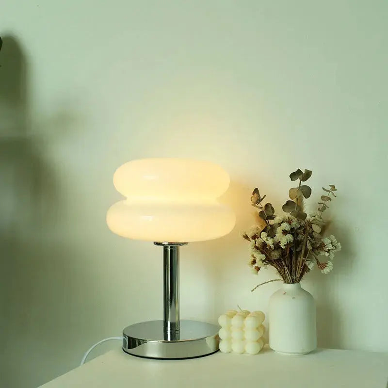 Table Lamp Glass Integrated LED Soft Even Glow