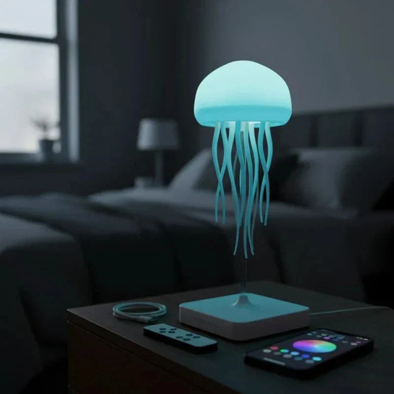 Table Lamp Jellyfish Color-Changing Touch & Sound Control