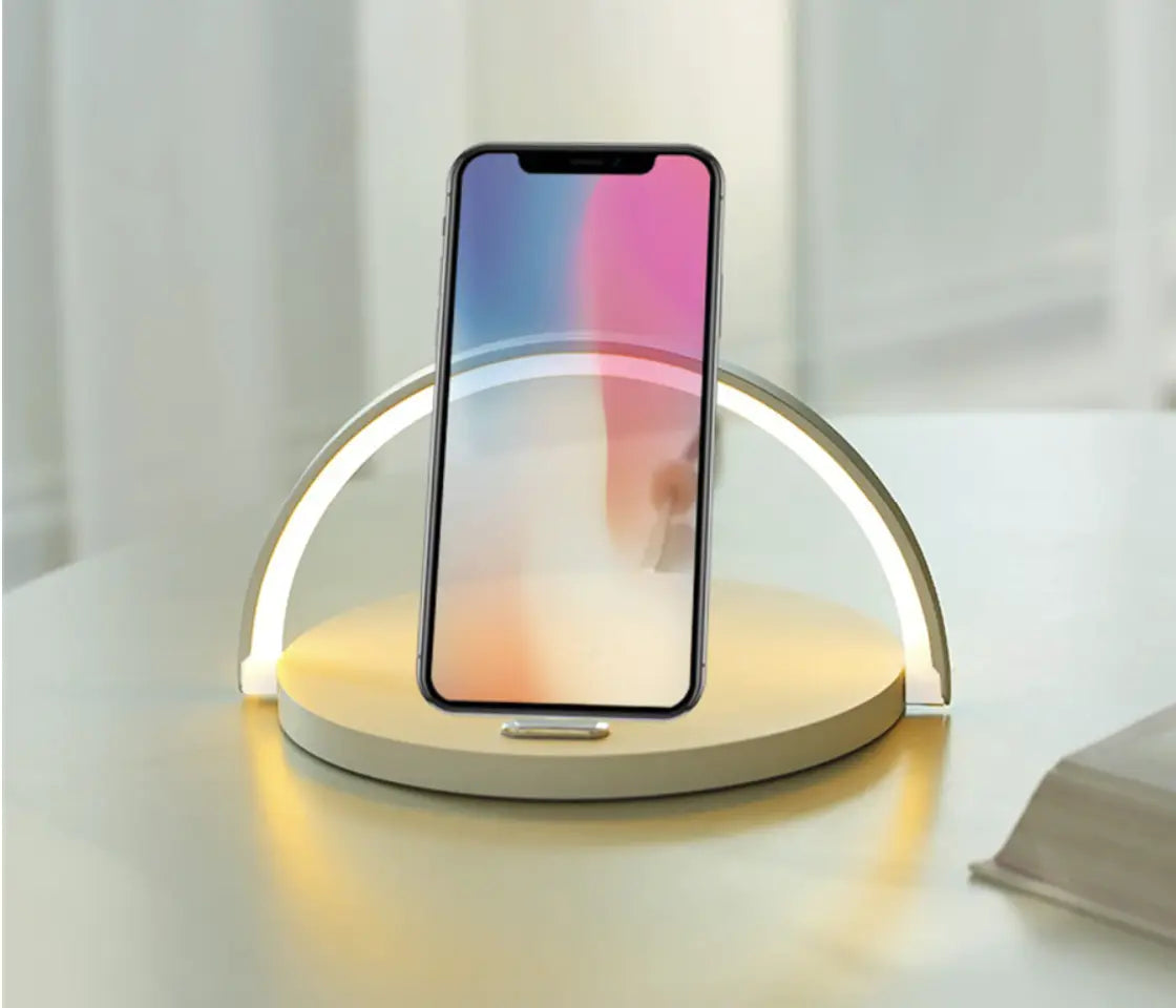 Table Lamp Qi Wireless Charging Touch Dimmer Foldable