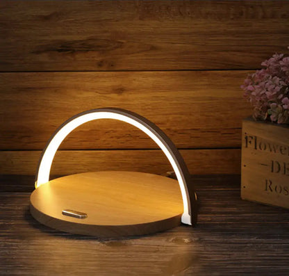 Table Lamp Qi Wireless Charging Touch Dimmer Foldable