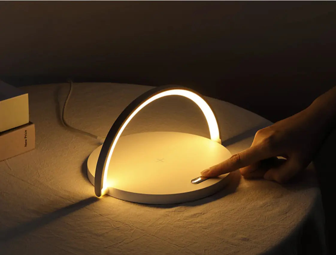 Table Lamp Qi Wireless Charging Touch Dimmer Foldable