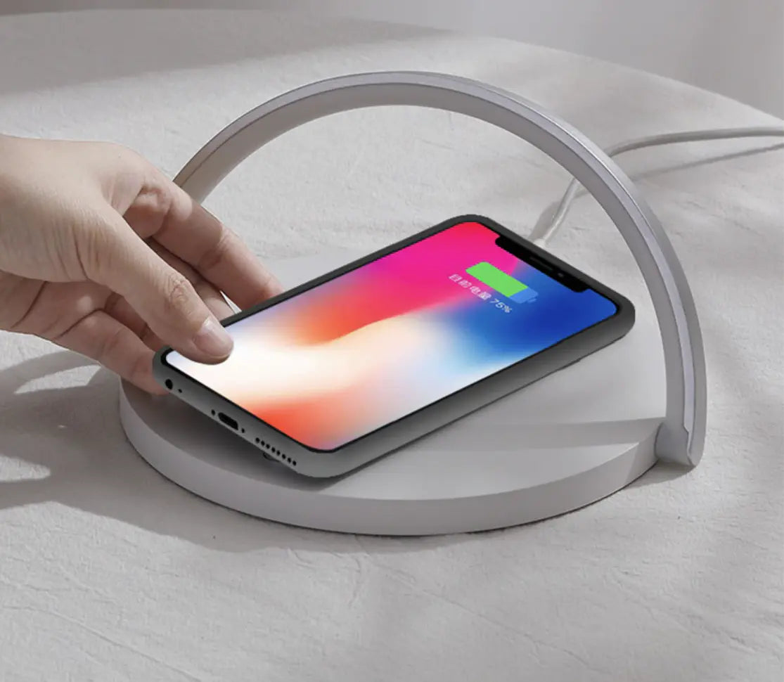 Table Lamp Qi Wireless Charging Touch Dimmer Foldable