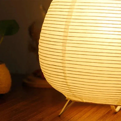 Table Lamp Rice Paper Shade Glare-Free E14 Socket