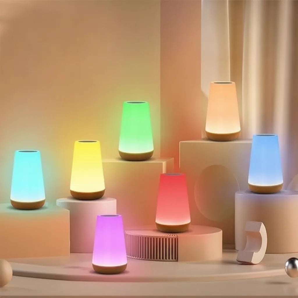 Table Lamp Touch Control 13 Colors USB Rechargeable