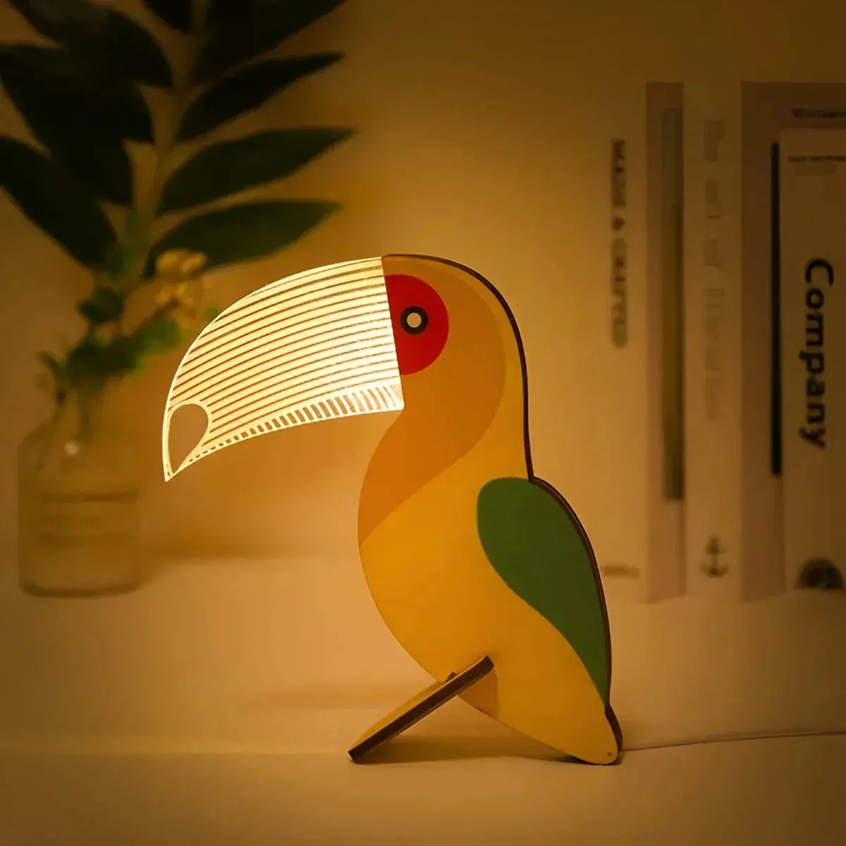 Table Lamp Warm LED Touch Switch USB Powered