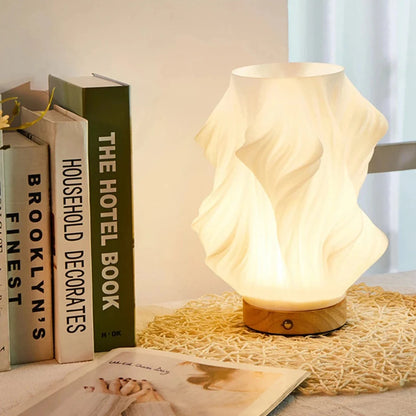 Table Lamp Wave Silhouette Integrated LED