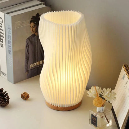 Table Lamp Wave Silhouette Integrated LED