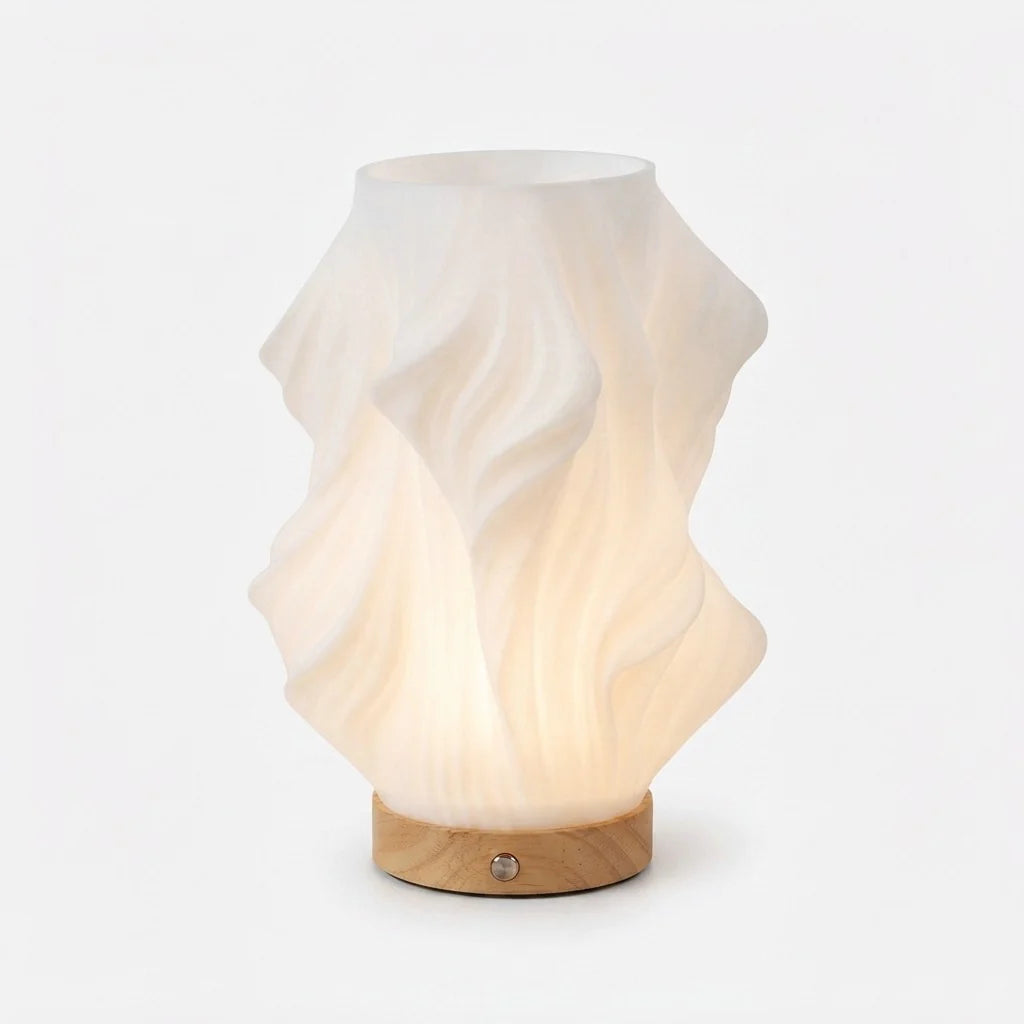 Table Lamp Wave Silhouette Integrated LED