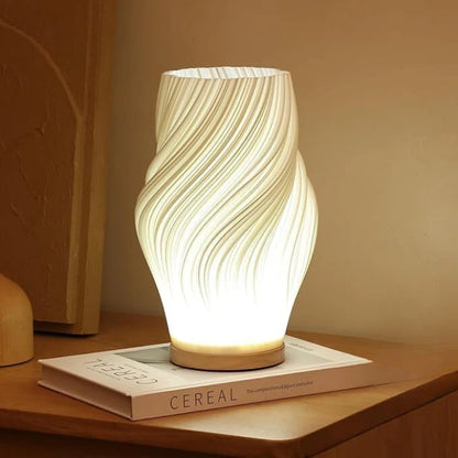 Table Lamp Wave Silhouette Integrated LED