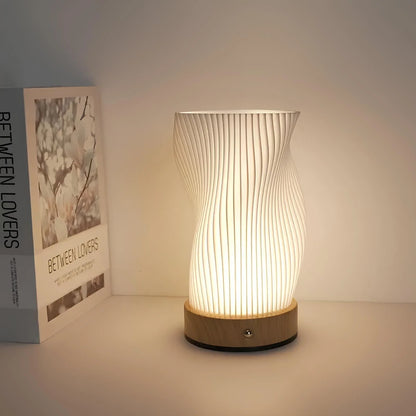 Table Lamp Wave Silhouette Integrated LED