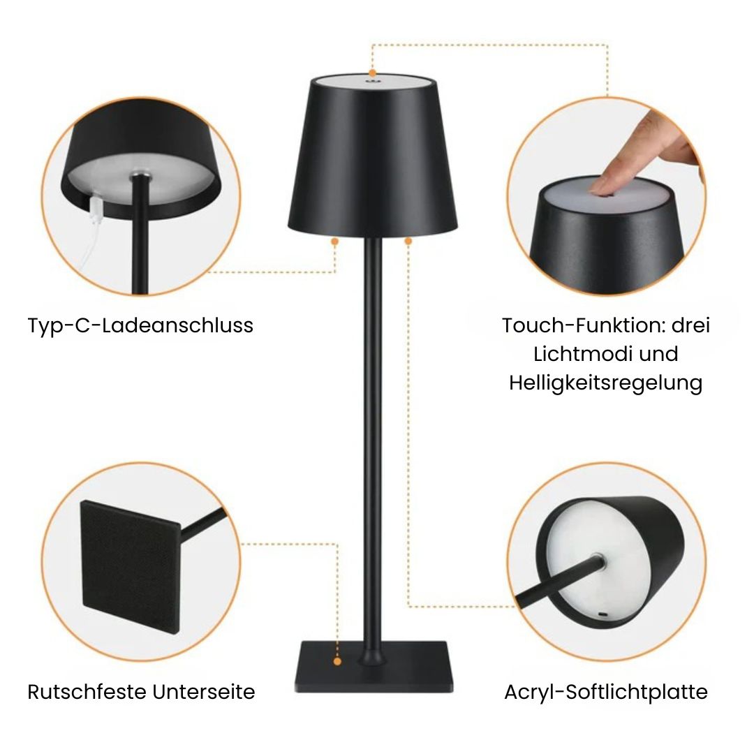 Table Lamp Wireless 16-Hour Touch Dimmer