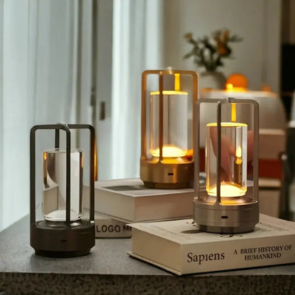 Table Lamp Wireless USB Rechargeable Dimmable Touch