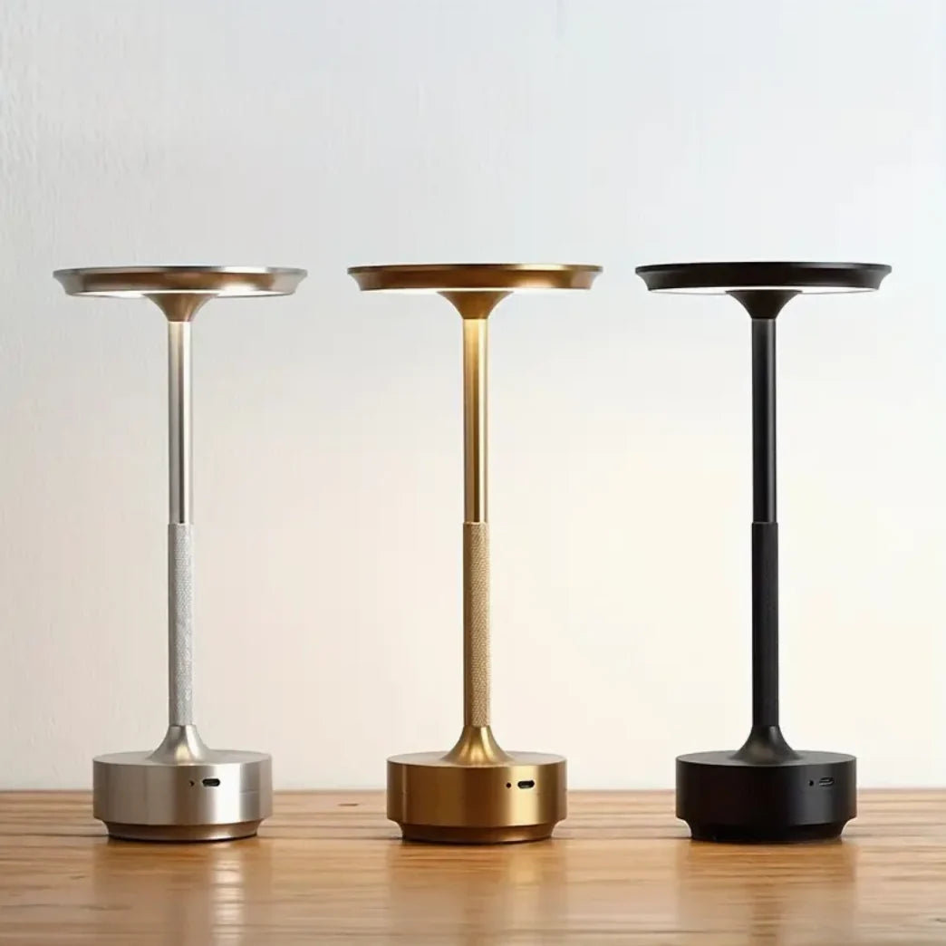 Table Lamp Wireless USB Rechargeable Dimmable Touch Control