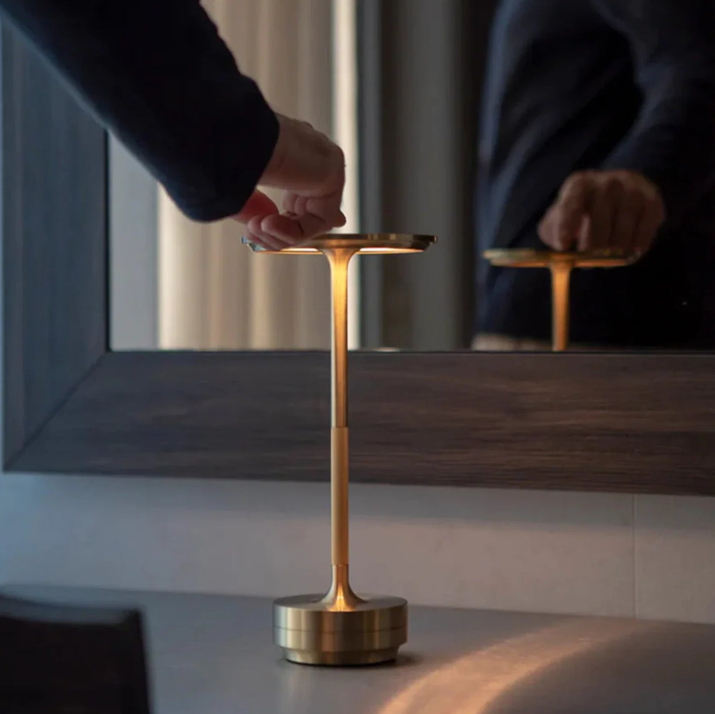 Table Lamp Wireless USB Rechargeable Dimmable Touch Control