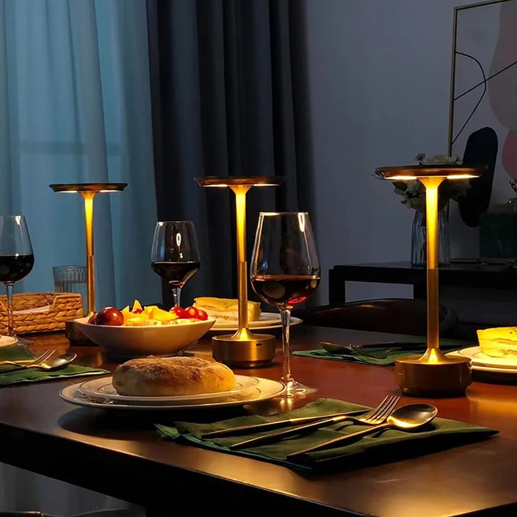 Table Lamp Wireless USB Rechargeable Dimmable Touch Control