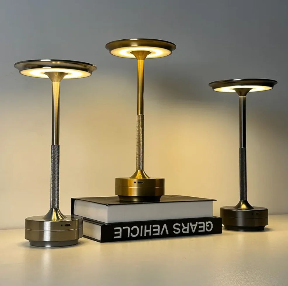 Table Lamp Wireless USB Rechargeable Dimmable Touch Control