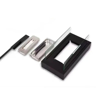 Tabletop Bioethanol Fireplace Clean Burning Laminated Glass