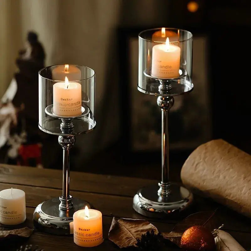 Tabletop Candle Holder Metal Nordic Minimalist Multiple Sizes
