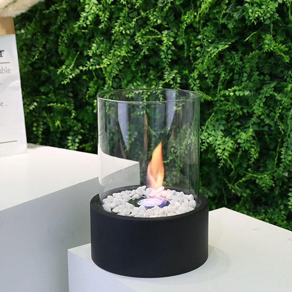 Tabletop Fireplace Compact Tempered Glass Indoor & Outdoor