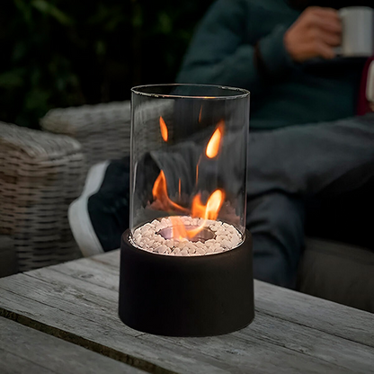 Tabletop Fireplace Compact Tempered Glass Indoor & Outdoor