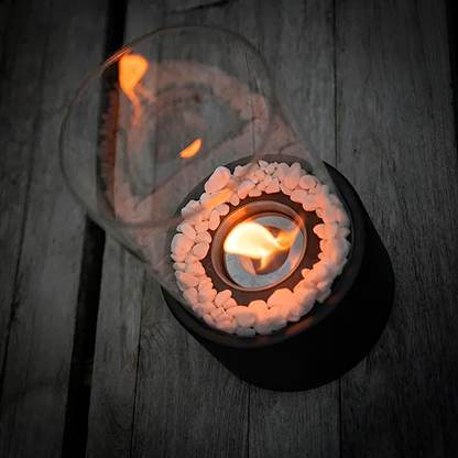 Tabletop Fireplace Compact Tempered Glass Indoor & Outdoor