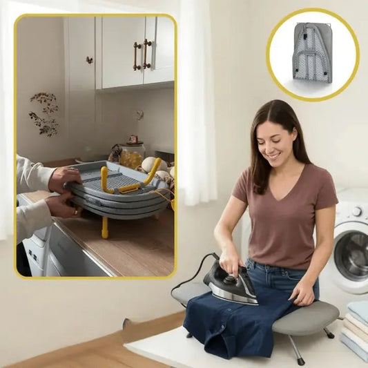 Tabletop Ironing Board Foldable Space-Saving Metal Iron Rest