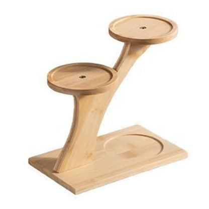 Tabletop Shelf Bamboo Multi-Level Space-Saving