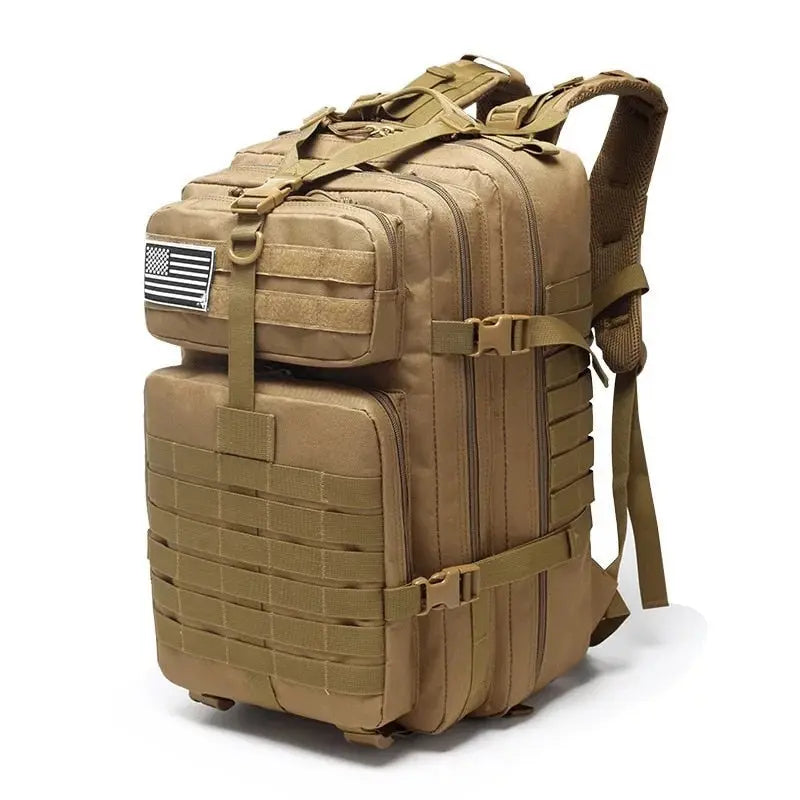 Tactical Backpack 50 L Water-Repellent Laptop Compartment
